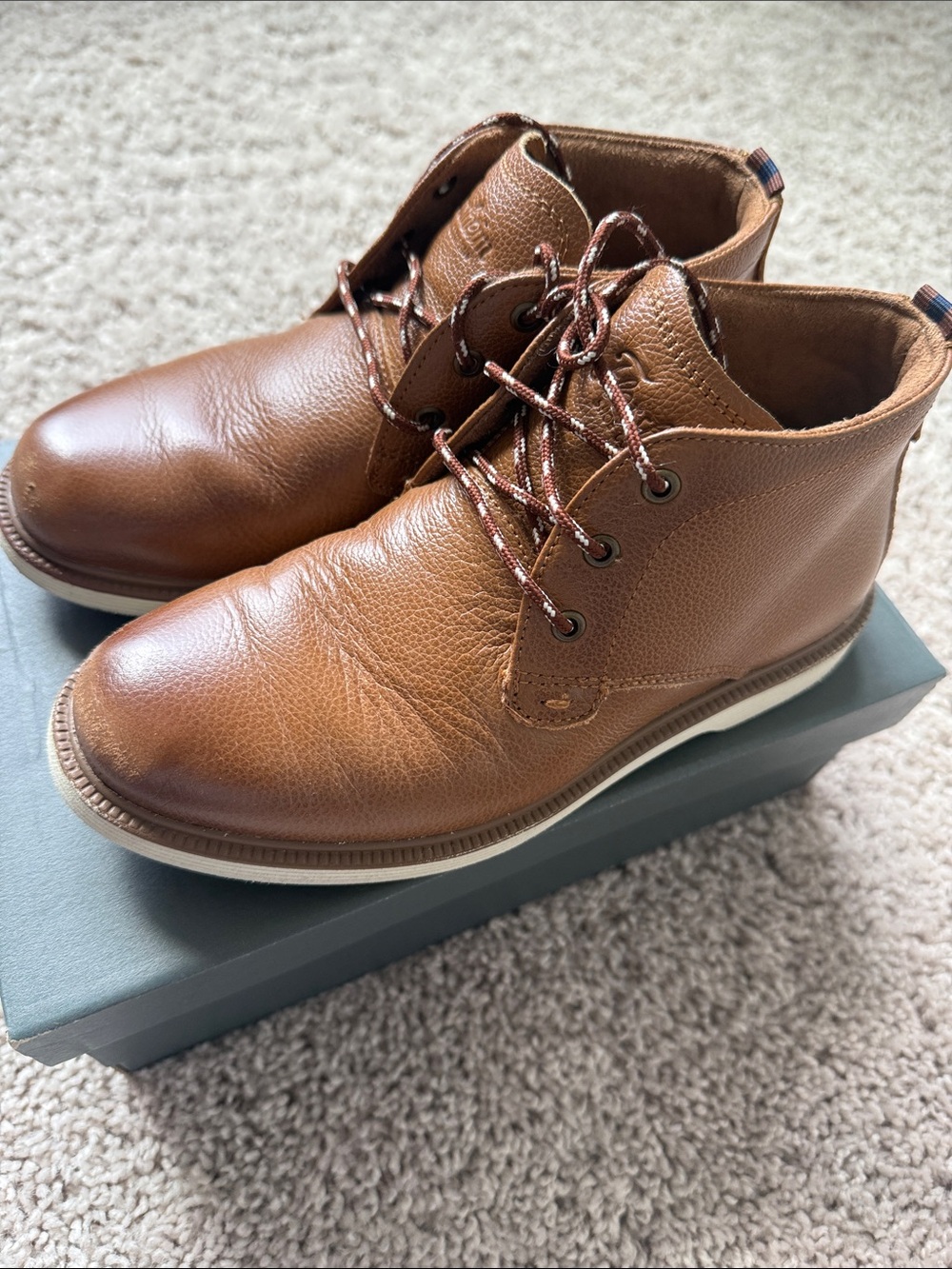 Florsheim Brown Leather Kids Dress Boots